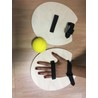 Go Back Mini Tennis Starter Set — 2 Wooden Paddles + Foam Ball