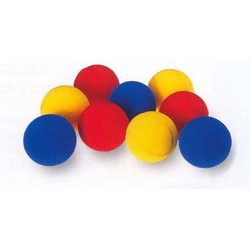 Foam Tennis Balls — 7 cm Diameter, Assorted Colors