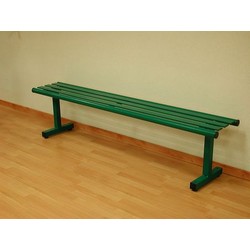 Anti-Vandal Court Stool — Hot-Dip Galvanized & Powder-Coated, Green