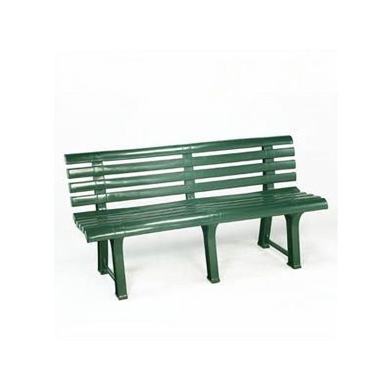 All-Plastic Court Bench — Green