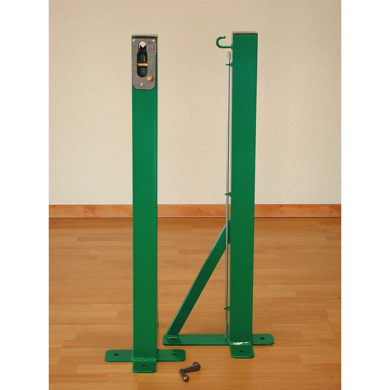 T-Base Tennis Posts — Painted, Anchor-Bolt Mount