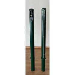 Round Tennis Posts — Galvanized & Painted, Without Ground Sockets