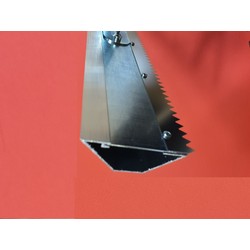 Aluminum Court Scraper with Fine-Tooth Blade