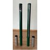 Round Tennis Posts — Galvanized & Painted, with Ground Sockets