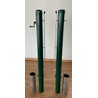 Round Tennis Posts — Galvanized & Painted, with Ground Sockets