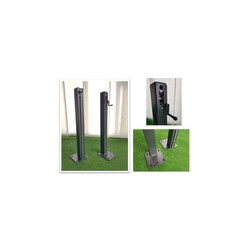 Galvanized & Painted Padel Posts with Base Plate