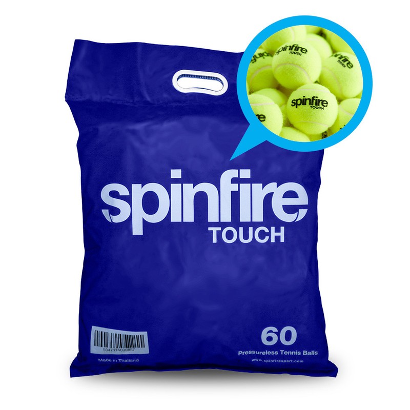 Spinfire Touch Tennis Balls — Bag of 60