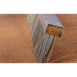 Court Works Brush with Flexible Steel Bristles