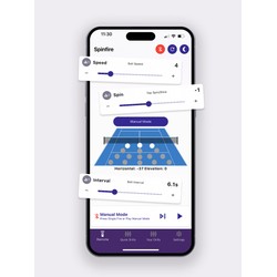 Spinfire Pro 2 V2 Tennis & Padel Ball Machine — External Lithium Battery + Bag