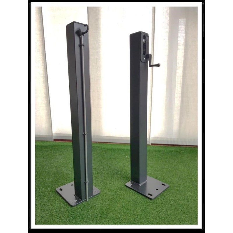 Painted Steel Pickleball Posts