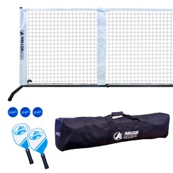 Pickleball Complete Set — Posts, Net, Paddles & Bag