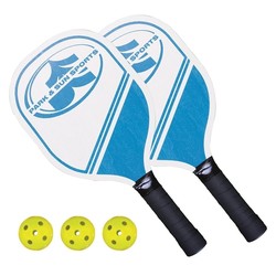 Pickleball Complete Set — Posts, Net, Paddles & Bag
