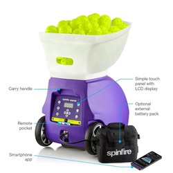 Spinfire Pro 2 V2R Pickleball Ball Machine — External Battery