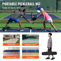 Pickleball Tournament Net on Wheels — with Paddles & Balls
