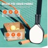 Pickleball Tournament Net on Wheels — with Paddles & Balls