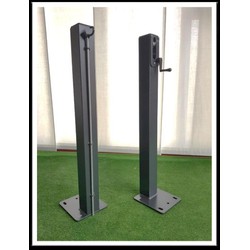 Galvanized & Painted Padel Posts with Base Plate