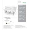 All-Plastic Court Bench Green 145 cm for Tennis Clubs | TUTTOTENNIS.EU