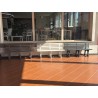 All-Plastic Court Bench Green 145 cm for Tennis Clubs | TUTTOTENNIS.EU